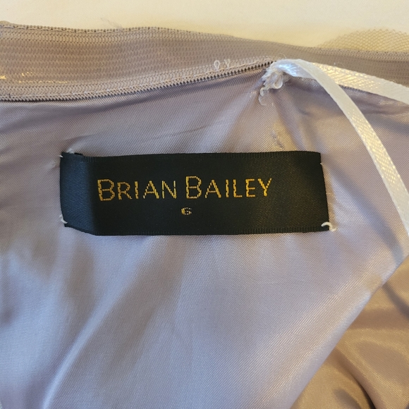 Brian Bailey dress Sz 6 Lilac/Grey - Picture 7 of 9